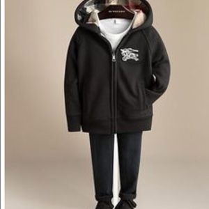 Burberry Children Black Hoodie size 4t jacket